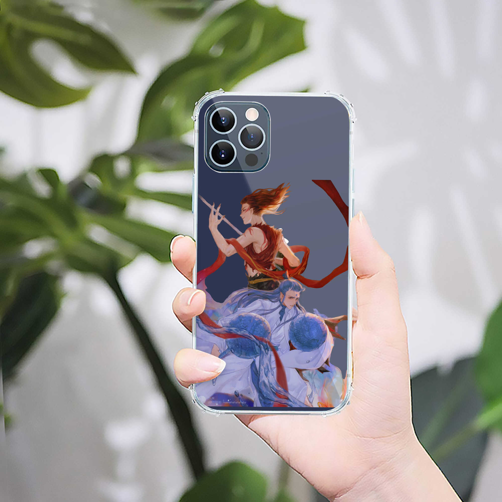（画像用） Ne Zha 2 ナタ 魔童の大暴れ 【iPhone 12シリーズ対応】透明スマホケース（クリアソフトケース）
